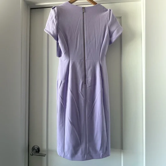 💜 NWT! Lavender CALVIN KLEIN Tulip Sleeve Sheath Dress - Size 10 - Picture 3 of 8